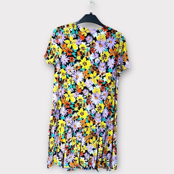 - Bright floral colourful multicoloured summer dress new tu size 14 pattern - Picture 3 of 6